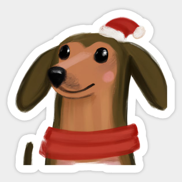 Cute Dachshund Drawing Sticker by Play Zoo